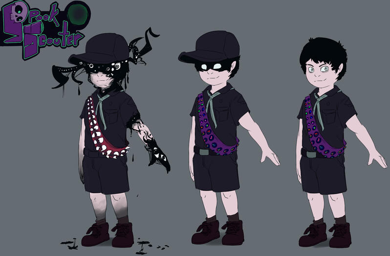 Design for a spooky boy scout